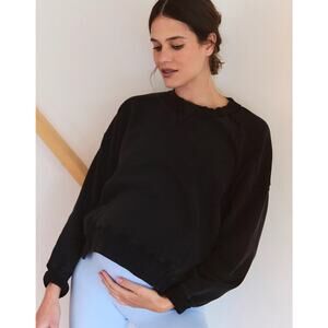 NWT FP Movement x Hatch Intercept Maternity Pullover In Black Size Small
